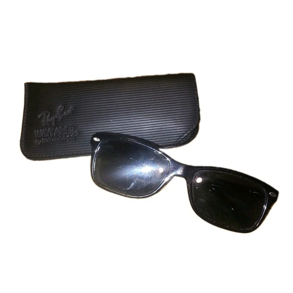 Ray Ban RB5228 55□17 140 Black Summer Vacation Logo Sunglasses & Case